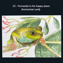 Load image into Gallery viewer, Fanciful Frog Greeting Cards