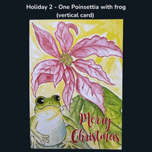 Load image into Gallery viewer, Fanciful Frog HOLIDAY Greeting Cards