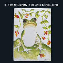 Load image into Gallery viewer, Fanciful Frog Greeting Cards
