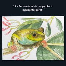 Load image into Gallery viewer, Fanciful Frog Greeting Cards
