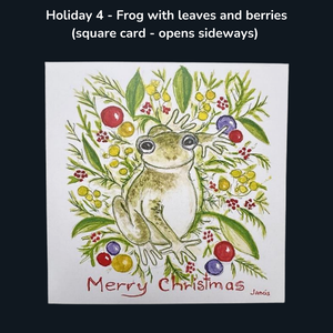 Fanciful Frog HOLIDAY Greeting Cards