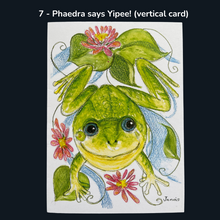 Load image into Gallery viewer, Fanciful Frog Greeting Cards
